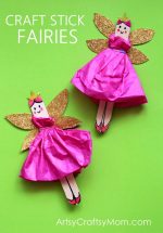 DIY Craft Stick Fairy Craft for Kids – Video tutorial