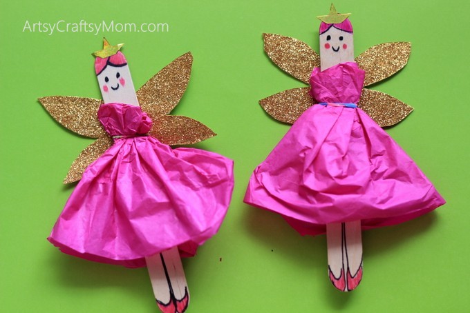 This DIY Craft Stick Fairy Craft for Kids is beyond gorgeous and is so easy to make. Be sure to watch the video tutorial too.