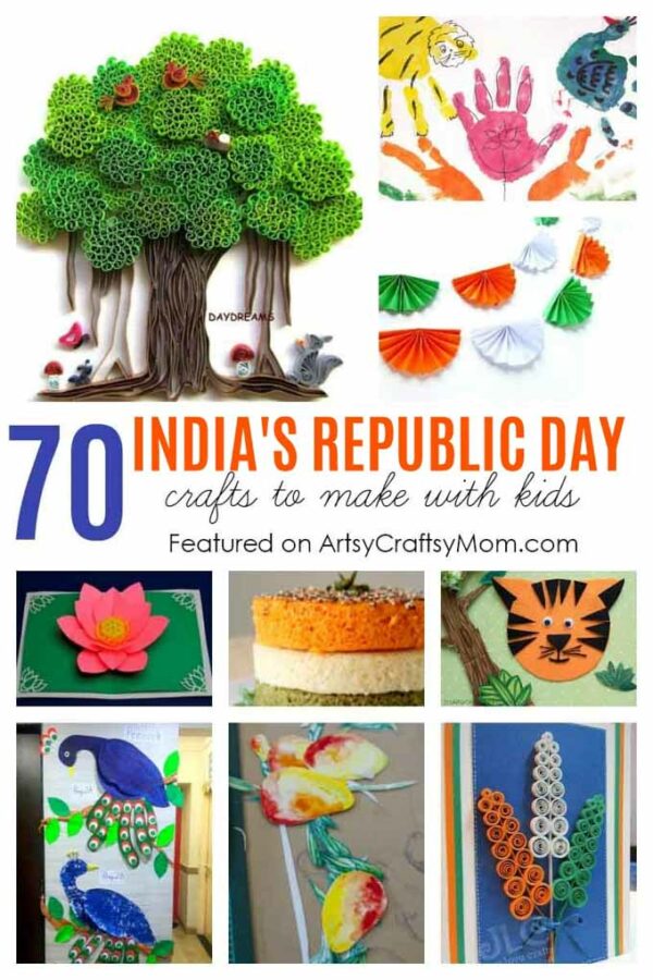 Celebrate 2023 INDIA REPUBLIC DAY CRAFTS AND ACTIVITIES FOR KIDS - From India Flag crafts to crafts on National Symbols - Tiger, Peacock, Lotus, Mango & Tri-Color Party Food.