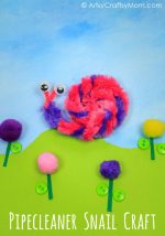 How to Make a Pipe Cleaner Snail Kids Craft