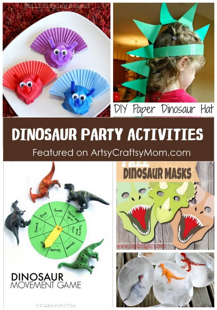 20 Ideas For An Amazing Dinosaur Themed Party for kids - Take a look at the coolest ideas for decorations, printables, games, party foods, cakes and more