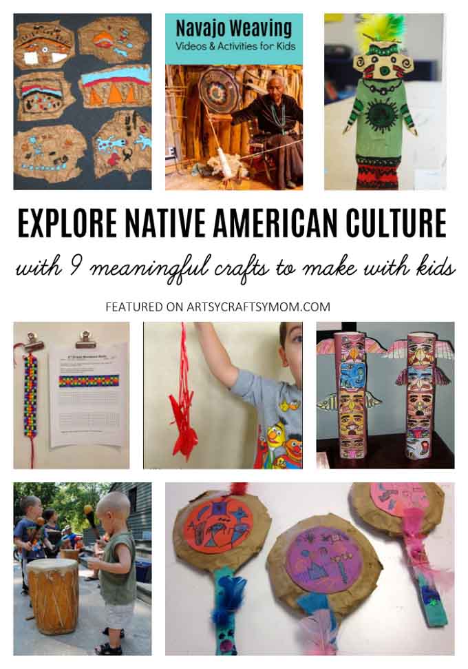 9 Meaningful Native American Crafts for Kids as told by a Native Person. Fun Crafts, Books & Resources to explore Native Culture without cultural appropriation