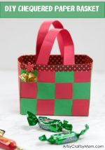 DIY Christmas Paper Basket Craft for Kids