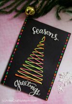 Easy Christmas Tree Lacing Cards