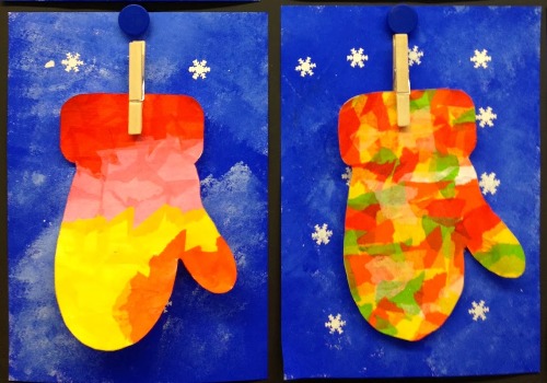 zimowe pomysły artystyczne dla dzieci
