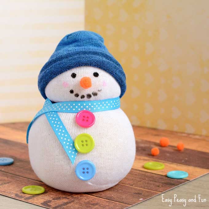 35 Snowman Crafts for Kids Idea 3