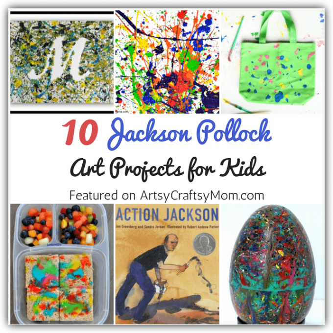 Introduce kids to the father of action painting - Jackson Pollock - with some fun and easy Jackson Pollock art projects for kids. Be prepared for some mess - and some beautiful art!