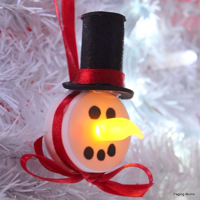 Tea Light Snowman Ornament 5