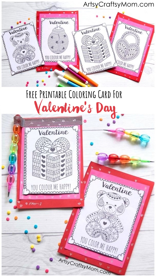 This V-Day, express your love with a riot of colors! Download our free printable coloring cards for Valentine's Day, print and fill it in with the colors of your heart's choice.