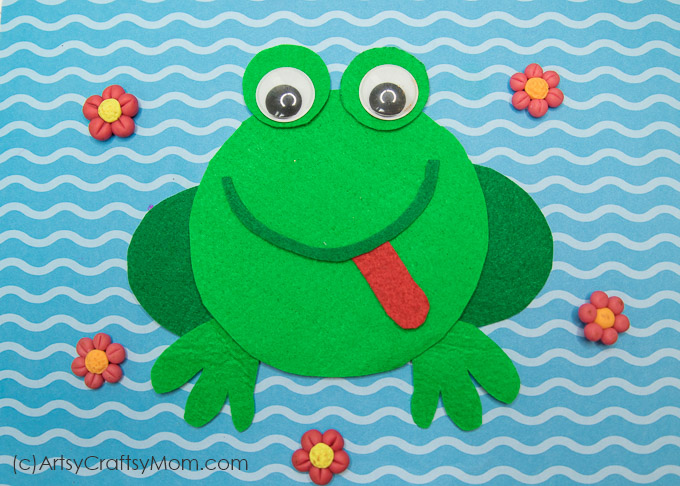 f for frog craft with printable template artsy craftsy mom