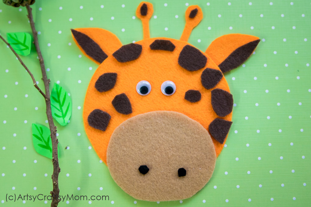 G for Giraffe Craft with Printable Template - Artsy Craftsy Mom