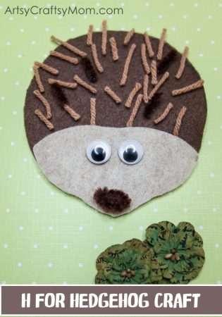This H for Hedgehog Craft is perfect for Letter of the week, letter H, learning about forests and forest animals, hibernation or for a fall/autumn activity.