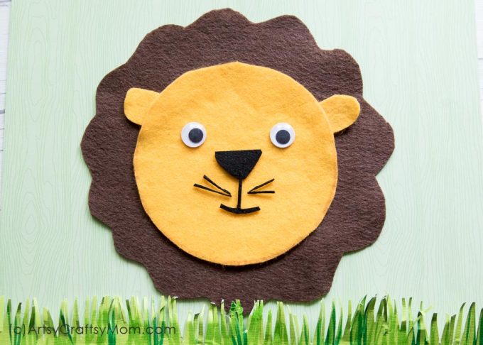 Make this adorable L for Lion Craft using our Printable Template that's perfect for learning about the zoo, the jungle, forest animals, carnivores, big Cats or the Letter L