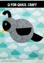 Q for Quail Craft with Printable Template