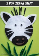 Z for Zebra Craft with a Printable Template