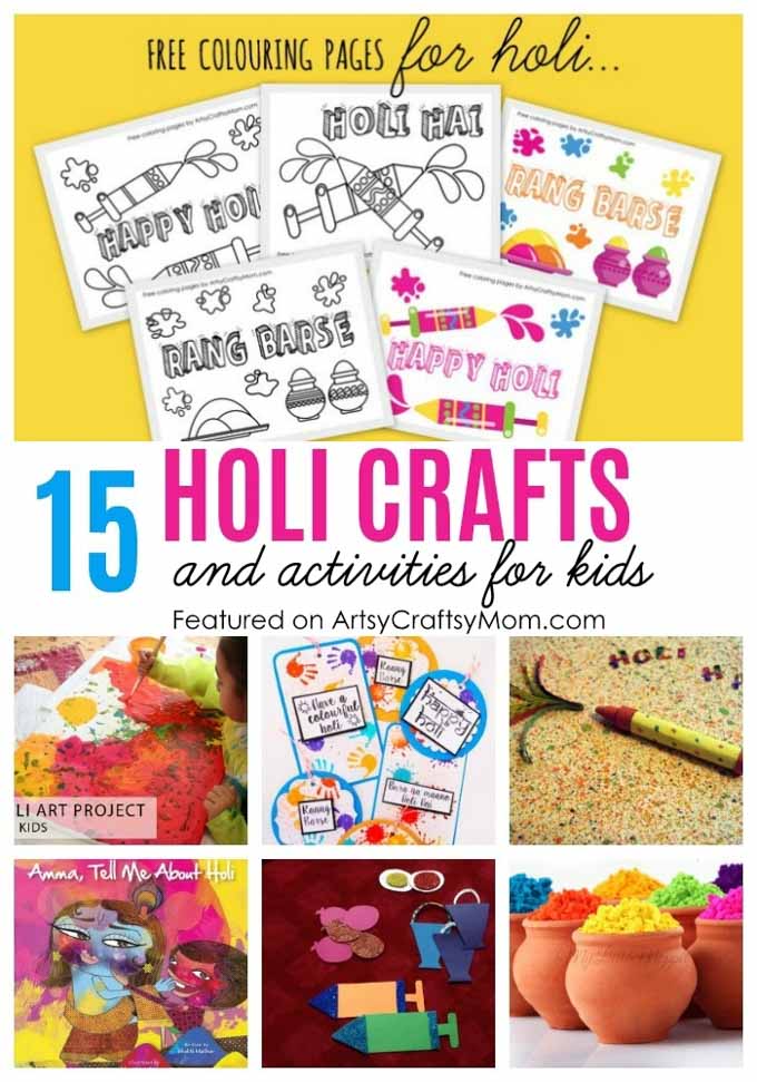 15 Amazingly Fun Holi Crafts and Activities for Kids
