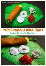 Pretend Play Food – Paper Masala Dosa Craft for Kids