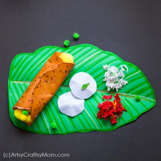 Not anyone has visited South India without trying a Masala Dosa, and we celebrate this iconic dish with a fun Masala Dosa Paper Craft that kids can put together in no time!