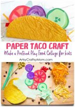 Pretend Play Food – Mexican Taco Paper Craft for Kids