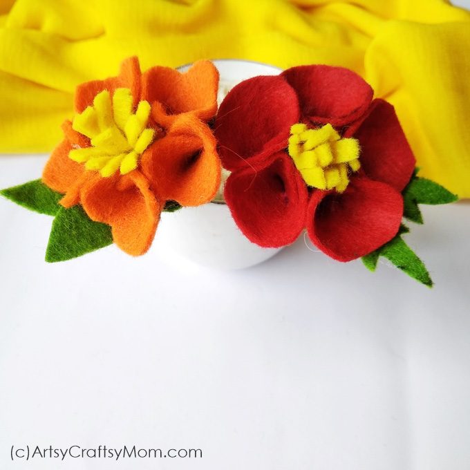 DIY Spring Felt Flower Craft 131635
