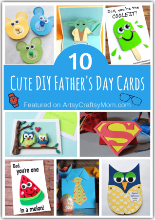 This Father's Day, gift Dad a big smile by giving him an adorable handmade card! Here are some super cute DIY Cards for Father's Day that the kids can make.