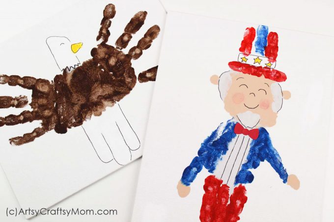 This Independence Day, check out our 4th of July Handprint Crafts based on classic American icons - Uncle Sam and the Bald Eagle!