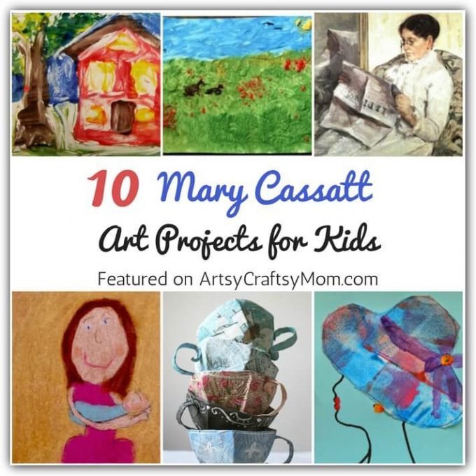 Mary Cassatt's work focused on mothers and children, which is why kids will love learning about her with these simple Mary Cassatt Art Projects for Kids.
