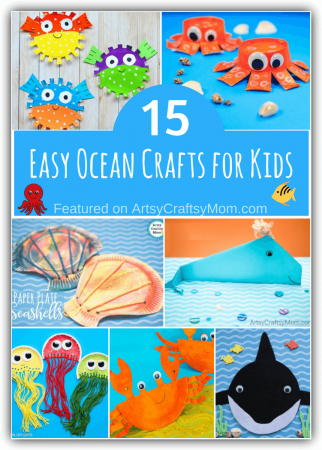 This World Oceans Day, let's learn about the creatures that live there with some cute ocean crafts for kids! Packed with fun little facts on different ocean creatures!