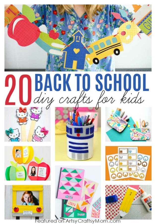 Celebrate the excitement of a new school year with new books, stationery and these awesome back to school crafts for kids to make for themselves or their friends!