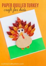 DIY Paper Quilled Turkey Craft for Kids | Autumn / Fall Craft