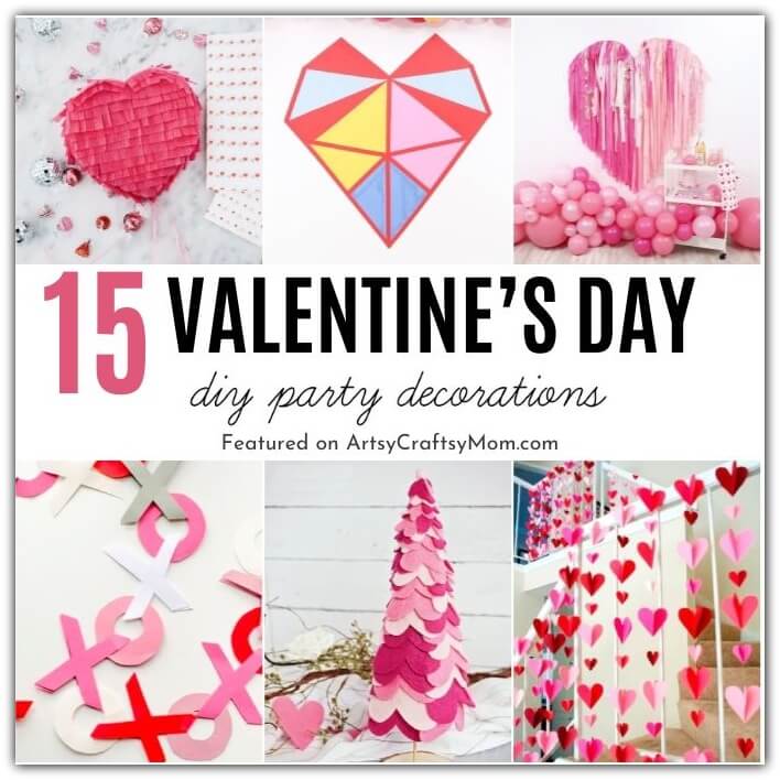 It's Valentine season & a fun way to spread the love is by having a Valentine's theme party at home, complete with DIY Valentine Party Decorations!