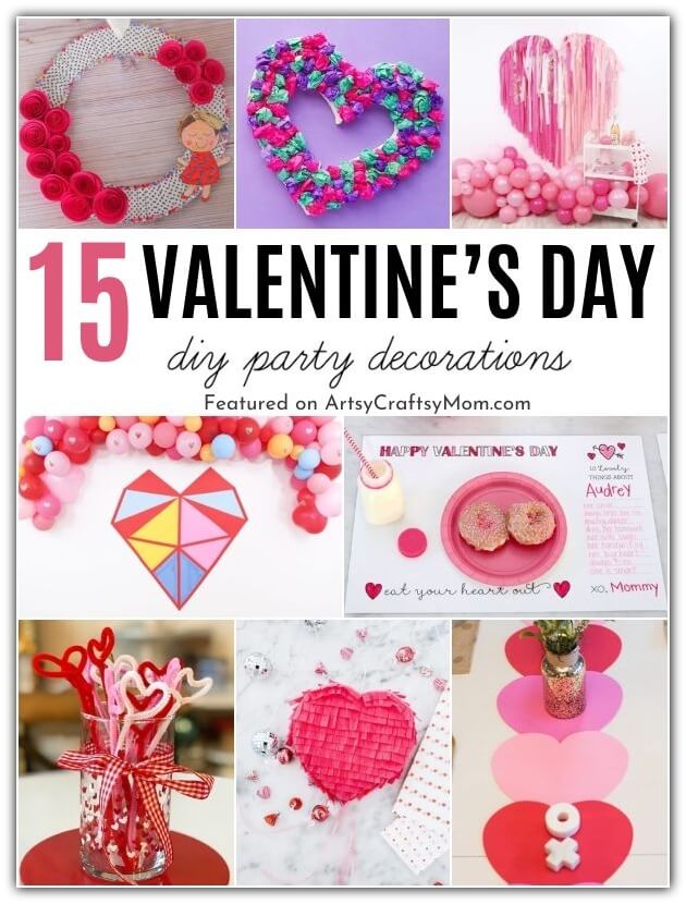 It's Valentine season & a fun way to spread the love is by having a Valentine's theme party at home, complete with DIY Valentine Party Decorations!