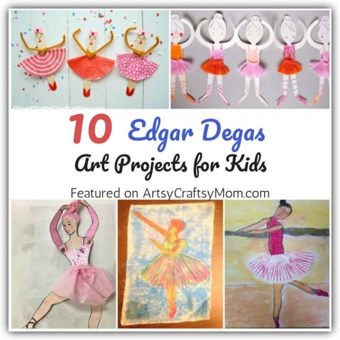 Edgar Degas' unusual angles and attention to detail is remarkable, and is a great lesson in concentration. Let's learn more about this artist with some enchanting Edgar Degas art projects for kids!