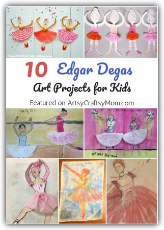 Edgar Degas' unusual angles and attention to detail is remarkable, and is a great lesson in concentration. Let's learn more about this artist with some enchanting Edgar Degas art projects for kids!