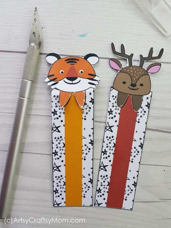 Back to School Printable Animal Bookmarks