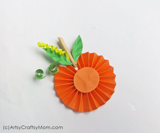 This Easy Paper Pumpkin Thanksgiving Craft is bound to be a hit with kids. The step-by-step tutorial makes it an enjoyable group activity.