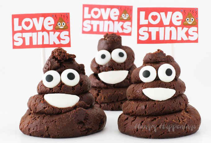 love stinks chocolate emoji poop