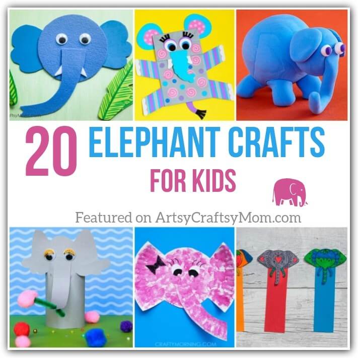 20 Enormously Cute Elephant Crafts for Kids