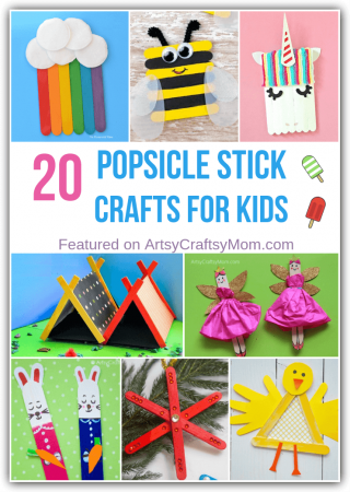 These simple Popsicle Stick Crafts for kids are perfect to while away a rainy afternoon or boring weekend! Make, play and enjoy these fun crafts with your friends!