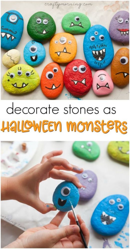 15 Fun Monster Crafts for Kids 18 Monsters can be big or small, tiny or tall - but they can certainly be colorful & fun! Here are some easy & fun monster crafts for kids to make for Halloween!