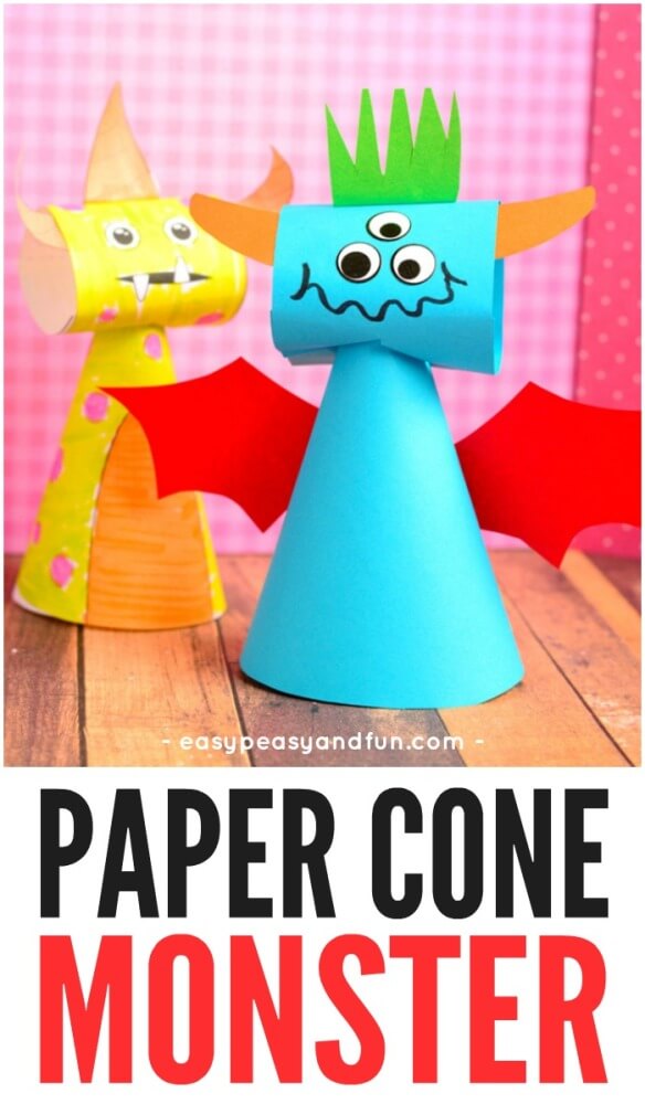 15 Fun Monster Crafts for Kids 20 Monsters can be big or small, tiny or tall - but they can certainly be colorful & fun! Here are some easy & fun monster crafts for kids to make for Halloween!