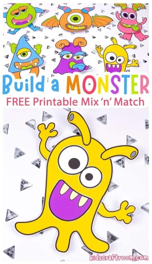 15 Fun Monster Crafts for Kids 21 Monsters can be big or small, tiny or tall - but they can certainly be colorful & fun! Here are some easy & fun monster crafts for kids to make for Halloween!