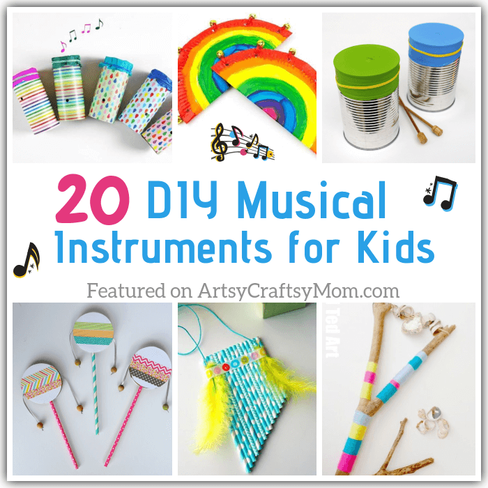 20 DIY Musical Instruments for Kids to Make | ArtsyCraftsyMom