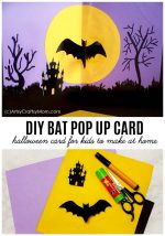 DIY Bat Pop Up Halloween Card for Kids