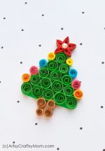 DIY Paper Quilling Christmas Tree Ornament