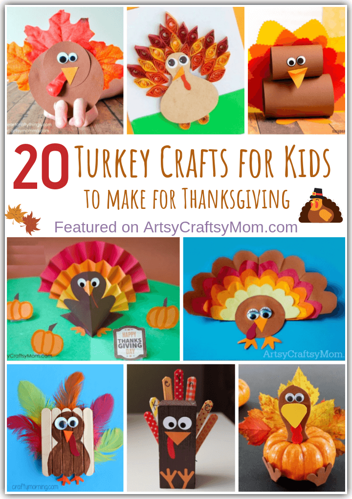 Fall Craft Ideas: Thanksgiving Wooden Blocks with Free Printable