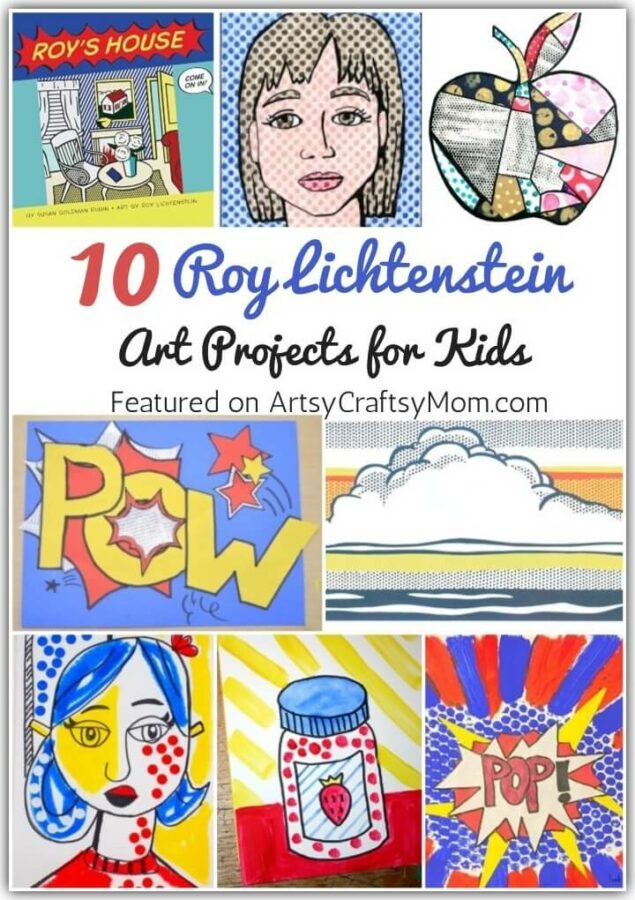 Check out these amazing Roy Lichtenstein Art Projects for Kids to learn about the artist who transformed comic strips into high end art!