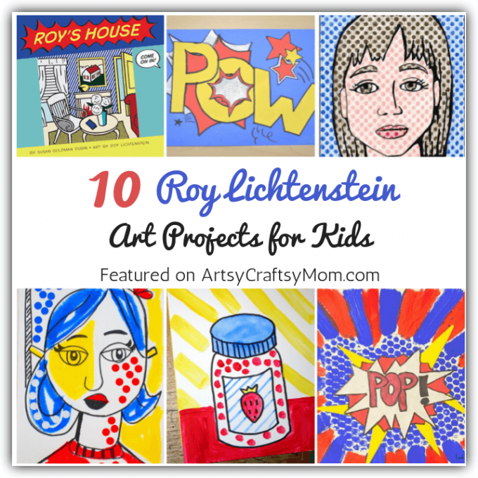 Check out these amazing Roy Lichtenstein Art Projects for Kids to learn about the artist who transformed comic strips into high end art!