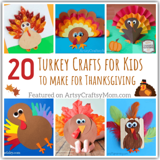 DIY Thanksgiving Turkey Pop Up Card - Artsy Craftsy Mom