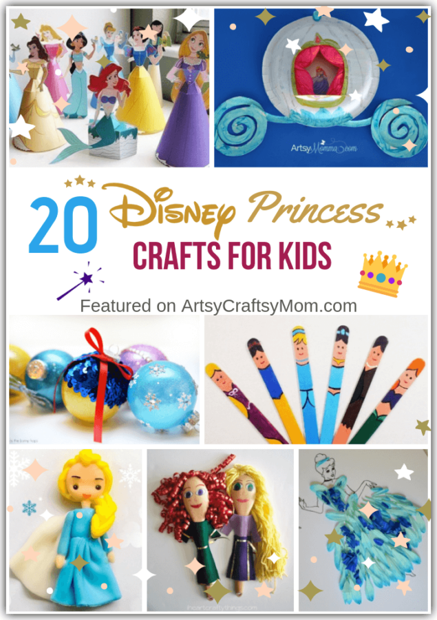 If you're a fan of Ariel, Moana, Elsa and co., you'll love these dreamy Disney Princess Crafts that we've rounded up! No matter who your favorite is, you're sure to find something to make!